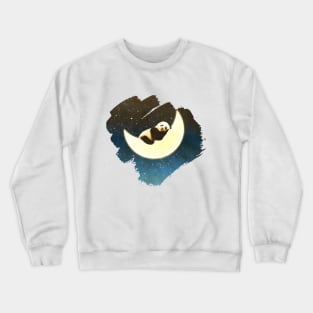 Sleeping Panda On The Moon Crewneck Sweatshirt